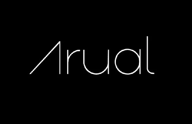 Arual Free font