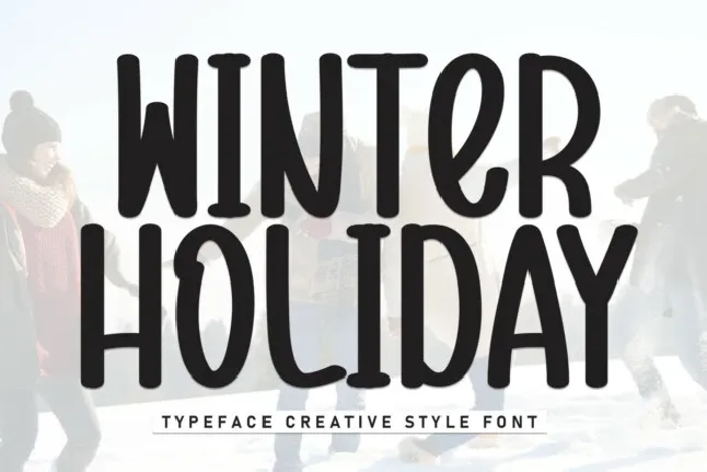 Winter Holiday Display font