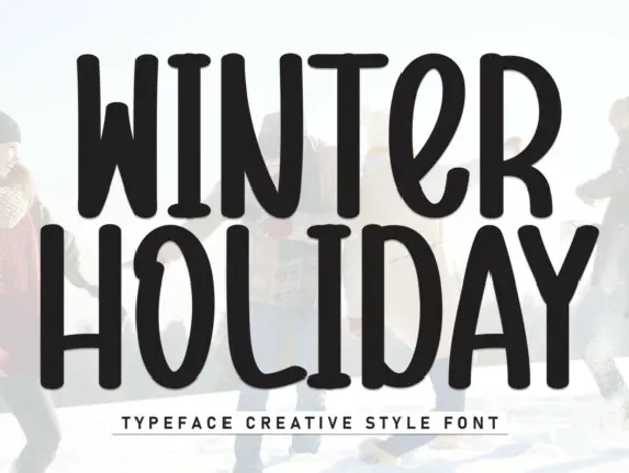 Winter Holiday Display font