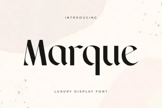 Marque font