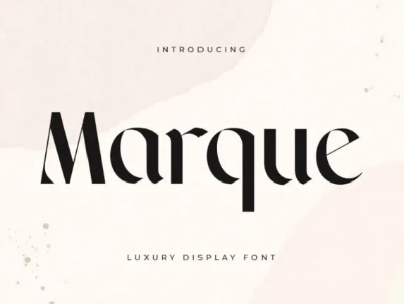 Marque font