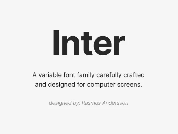 Inter font