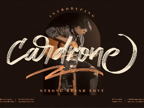 Cardrone font