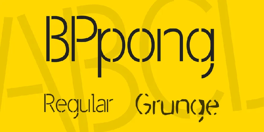 BPpong font