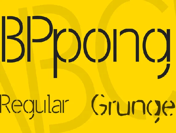 BPpong font