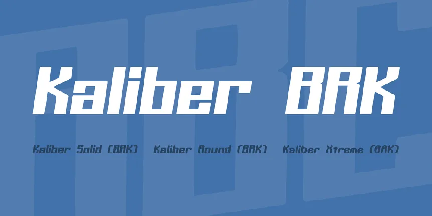 Kaliber BRK font