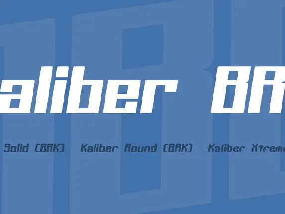 Kaliber BRK font