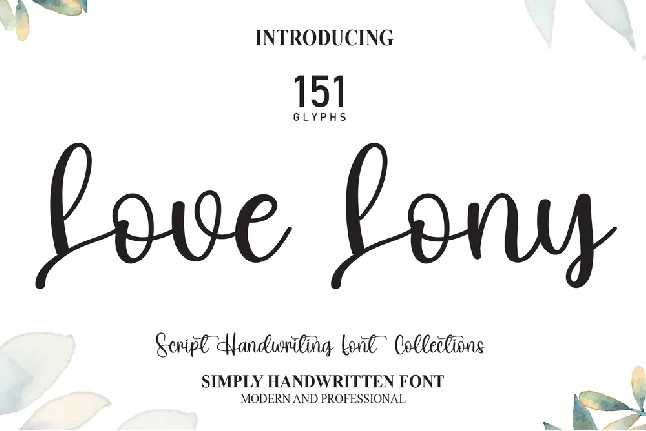 Love Lony font