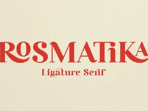 Rosmatika Serif Family font