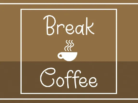 Break Coffee font