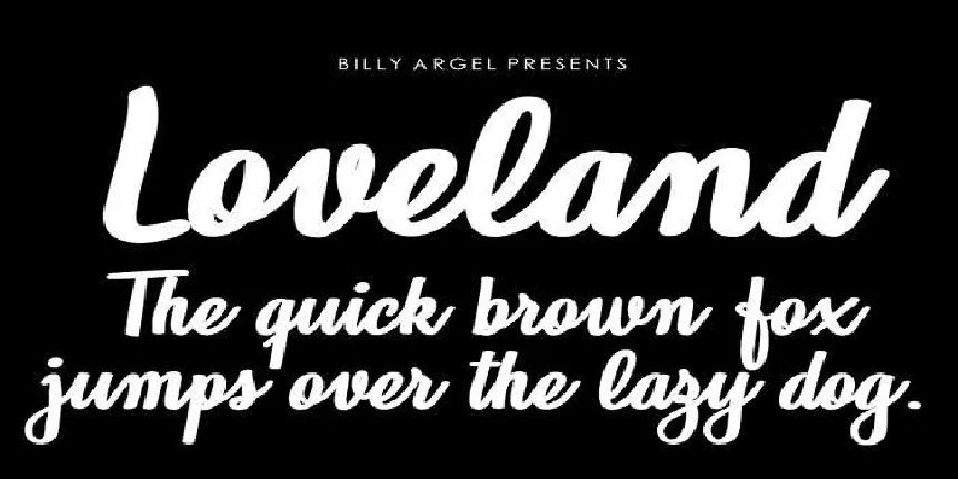 Loveland font