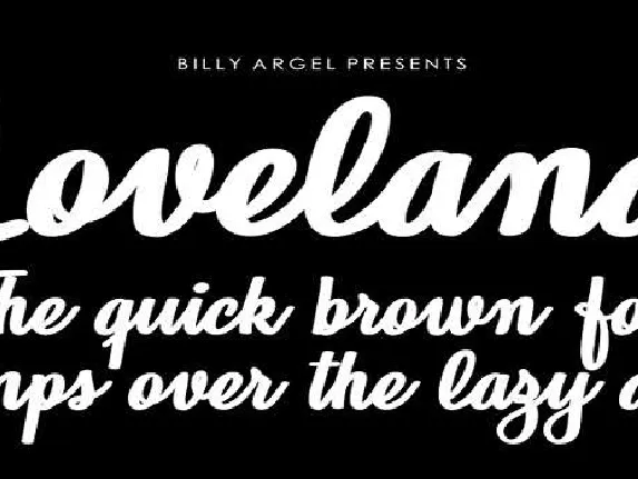 Loveland font