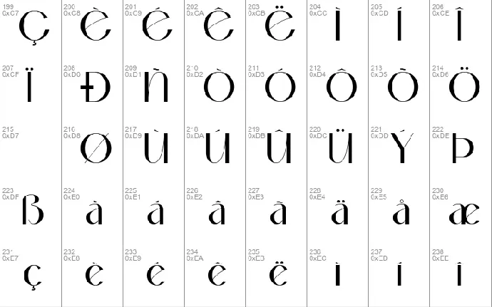 Okaluera font