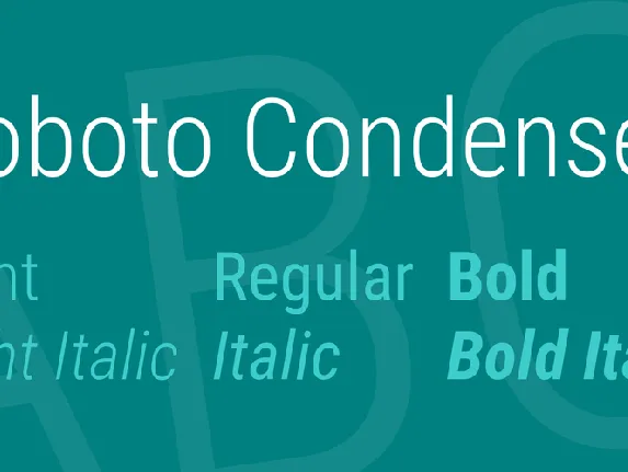 Roboto Condensed font