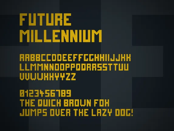 Future Millennium font