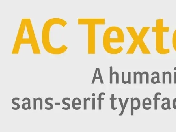 AC Texto Sans Serif font