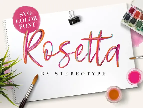 Rosetta SVG Color font