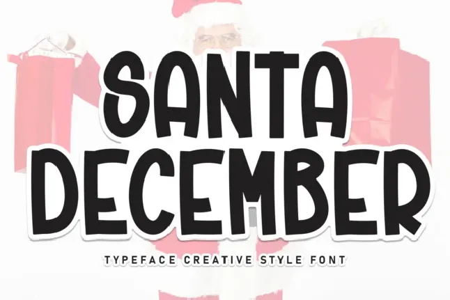 Santa December Display font