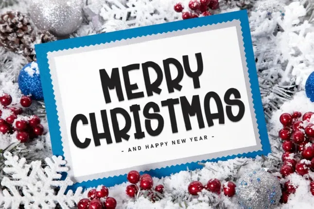 Santa December Display font