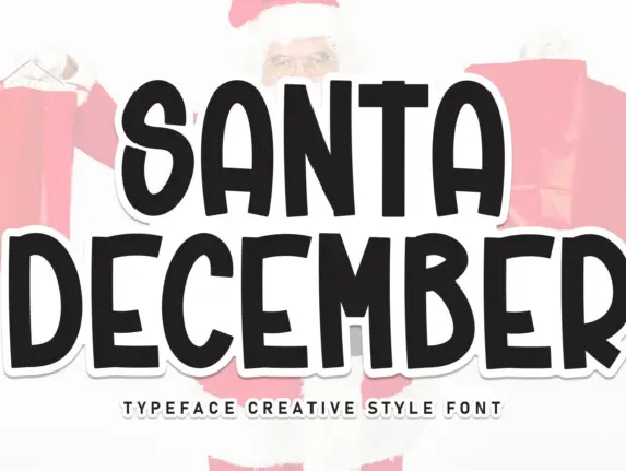 Santa December Display font