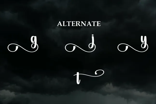 Stormy Script font