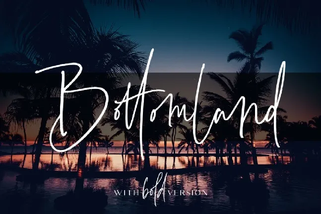 Bottomland font