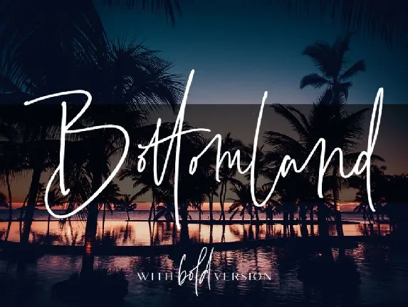 Bottomland font