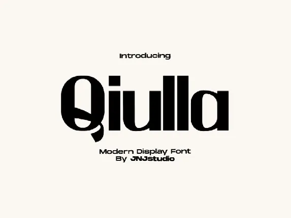 Qiulla font