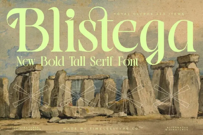 Blistega Serif font