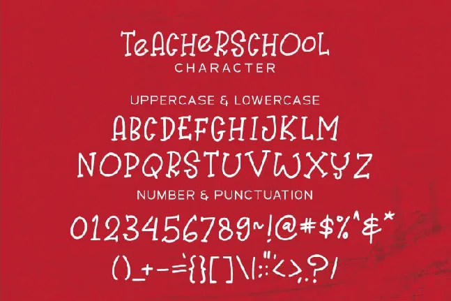 TeACherSCHOoL font