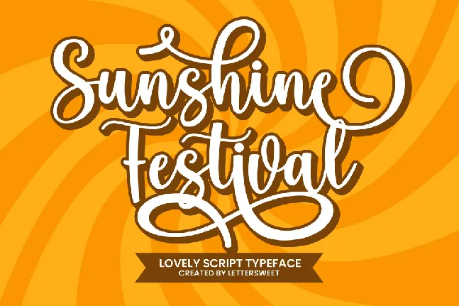 Sunshine Festival font