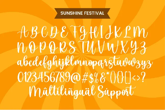 Sunshine Festival font