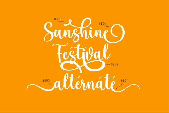 Sunshine Festival font