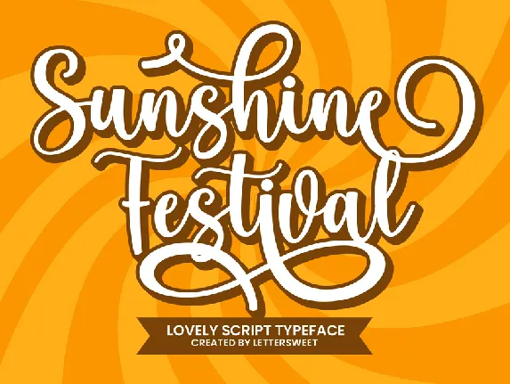 Sunshine Festival font