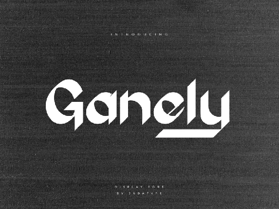 Ganely font