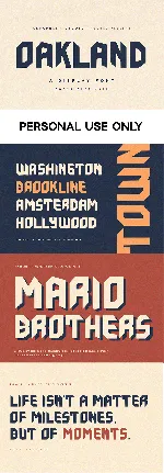 Oakland font