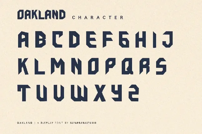 Oakland font