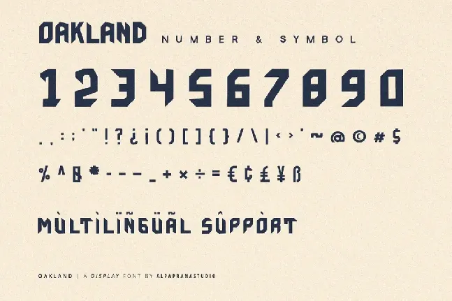 Oakland font