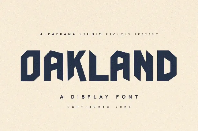 Oakland font