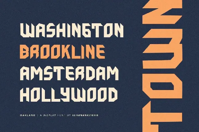 Oakland font