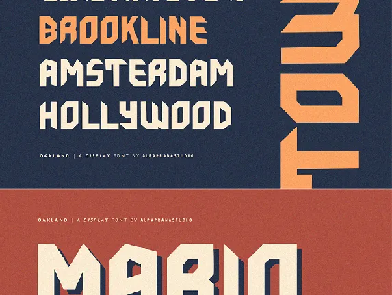 Oakland font