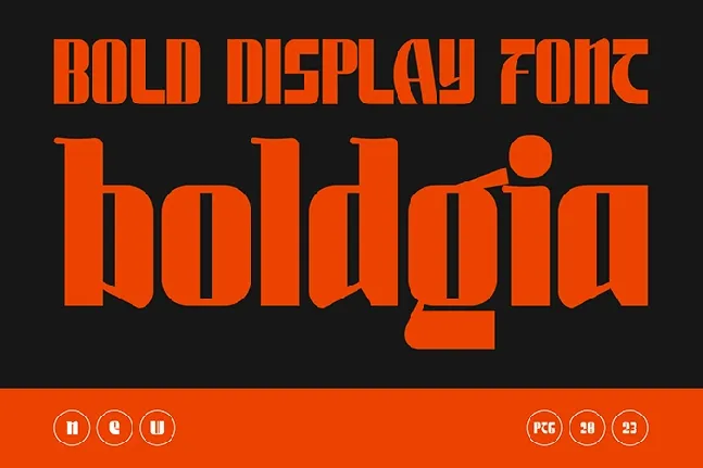 Boldgia-Demo font