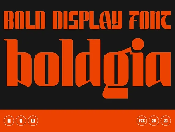 Boldgia-Demo font