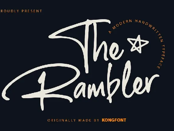 The Rambler font