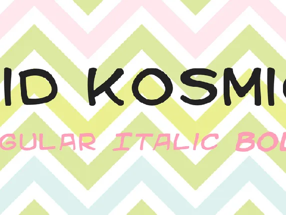 Kid Kosmic font