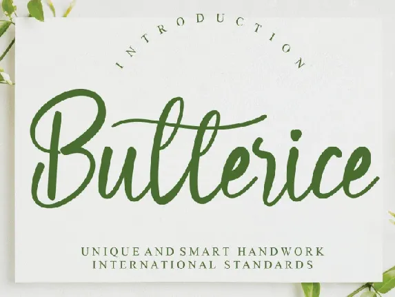 Butterice Script font