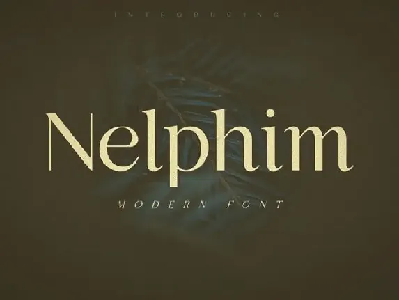 Nelphim Sans Serif font