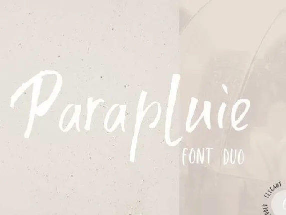 Parapluie Duo font