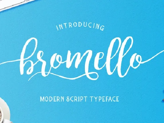 Bromello font