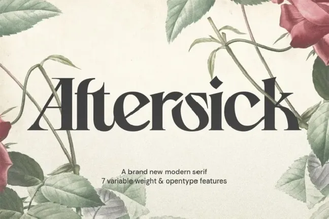 Aftersick font